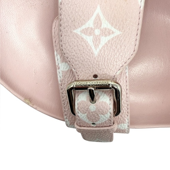 Louis Vuitton Bom Dia Monogram Canvas Flat Slide Sandals Pink Red Size 37 - Picture 6 of 12